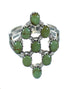 Silver And Turquoise Southwest Ring Size 7-1/2 YX86879